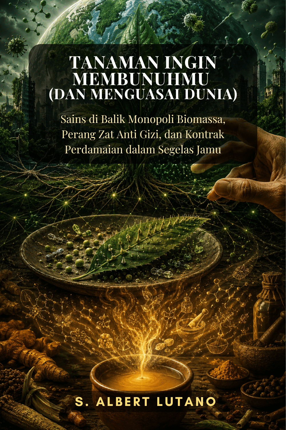 Sampul buku Tanaman Ingin Membunuhmu (Dan Menguasai Dunia) karya Albert Lutano